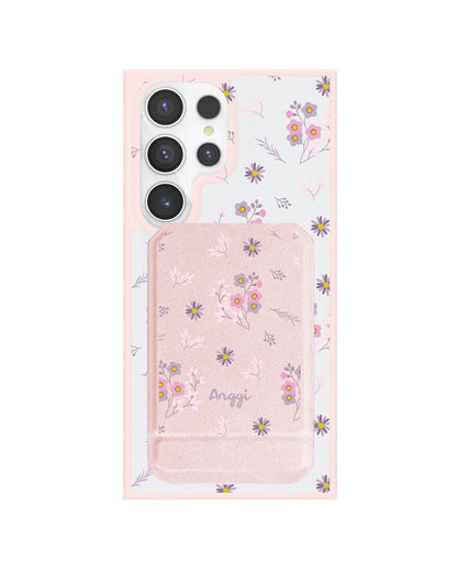 Android Magnetic Multifold Wallet - Cherry Blossom