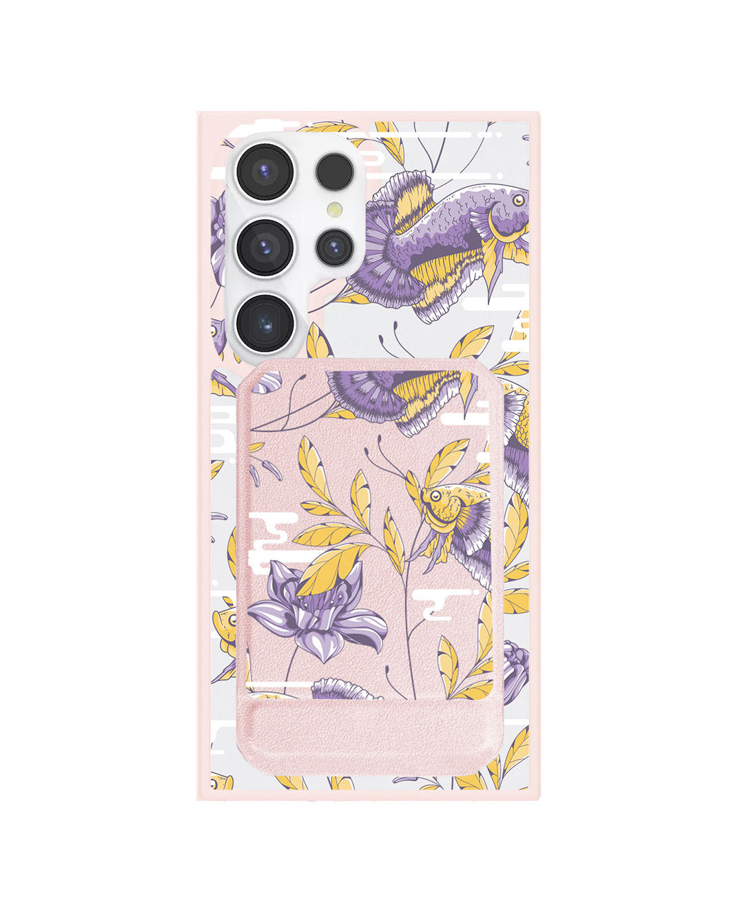 Android Magnetic Multifold Wallet - Fish & Floral 5.0