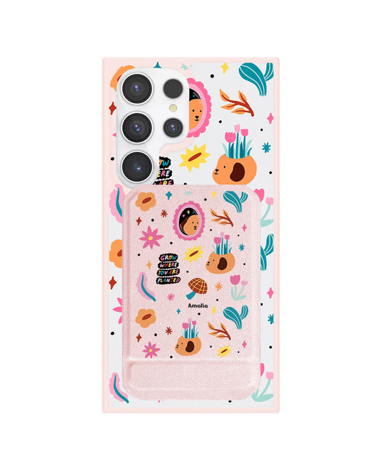 Android Magnetic Multifold Wallet - Grow and Bloom
