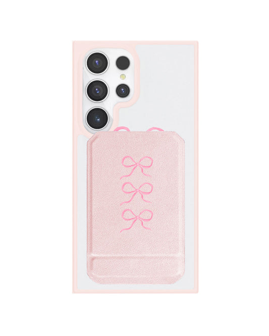Android Magnetic Multifold Wallet - Coquette Triple Bow