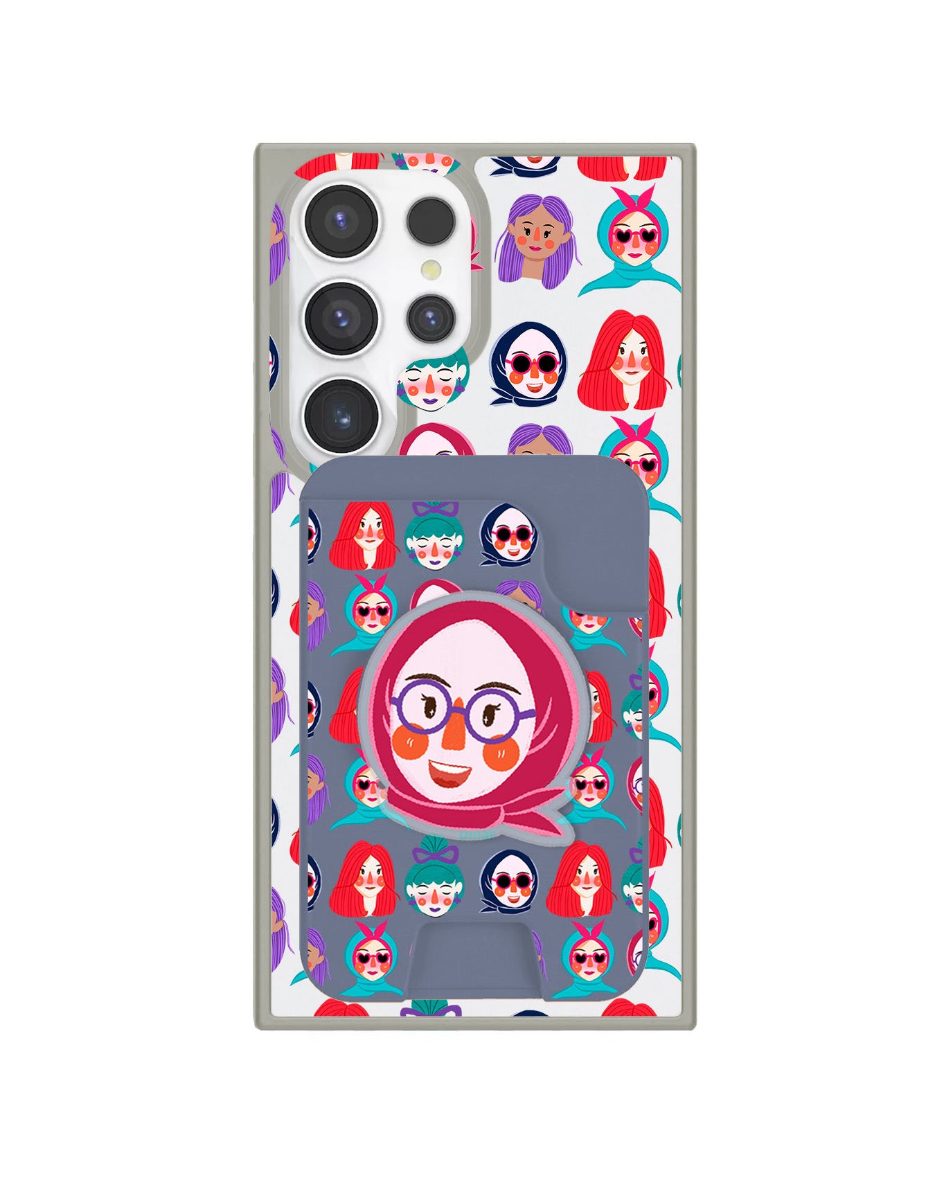 Android Magpop Wallet - Cute Sweety Faces