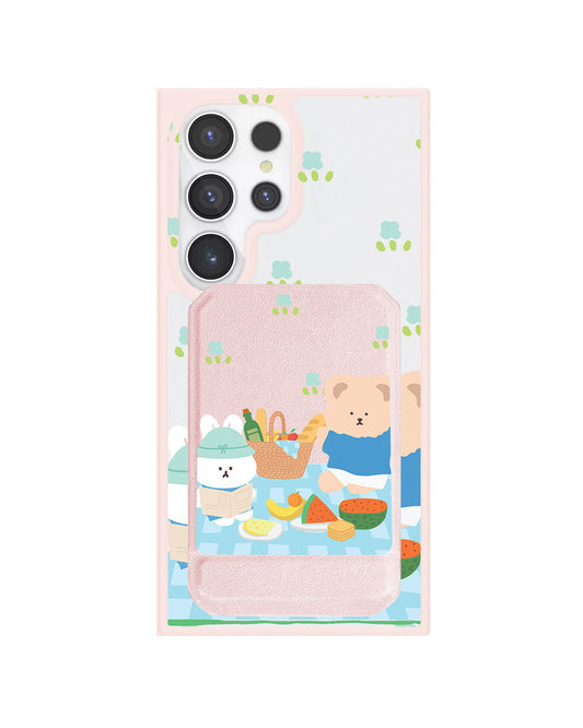 Android Magnetic Multifold Wallet - Picnic Blue