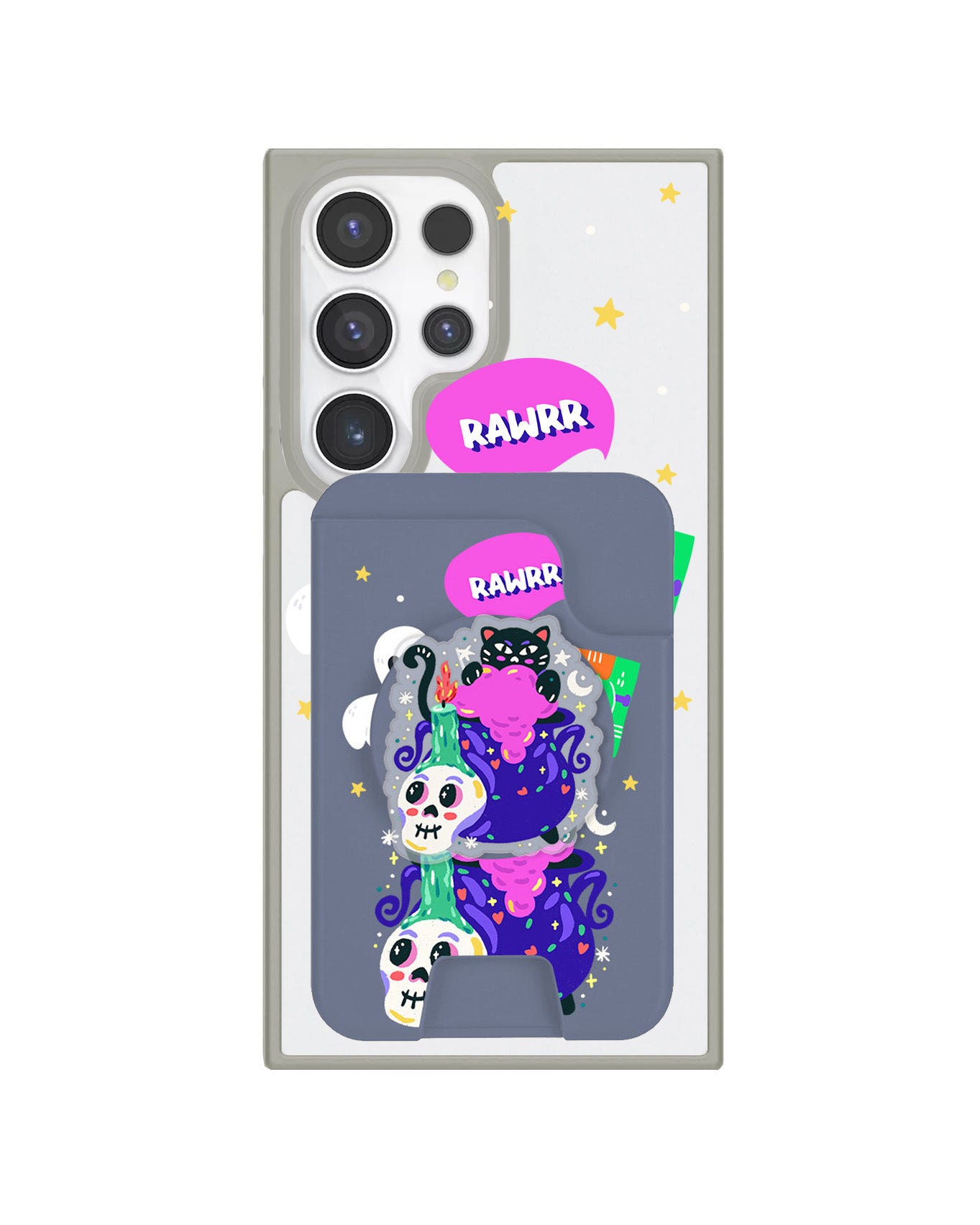 Android Magpop Wallet - Cat Monster