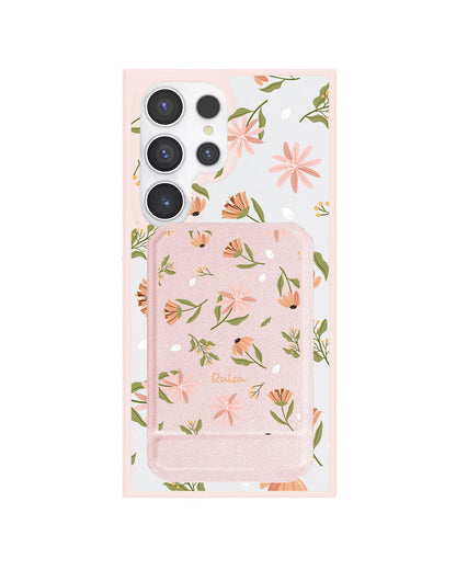 Android Magnetic Multifold Wallet - Cosmos Flower