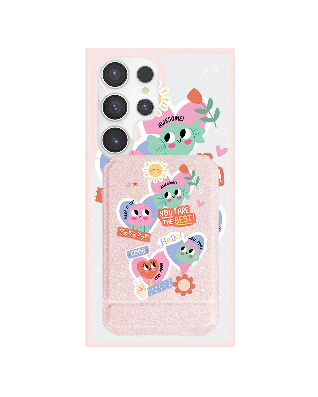 Android Magnetic Multifold Wallet - Dessert Party