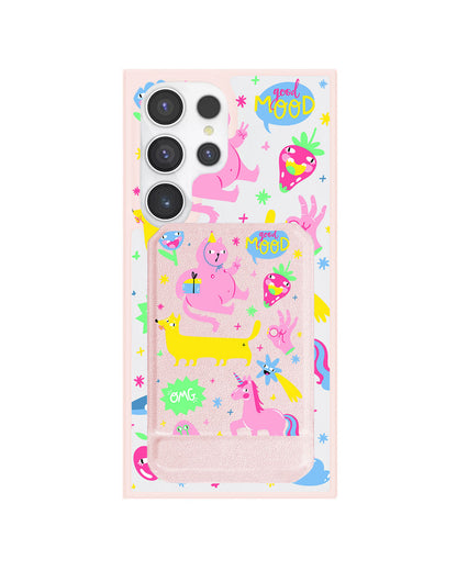 Android Magnetic Multifold Wallet - Monster Say Good Mood