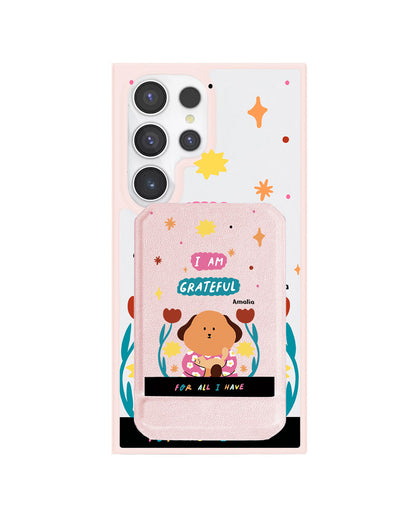 Android Magnetic Multifold Wallet - Kiku and The Cat