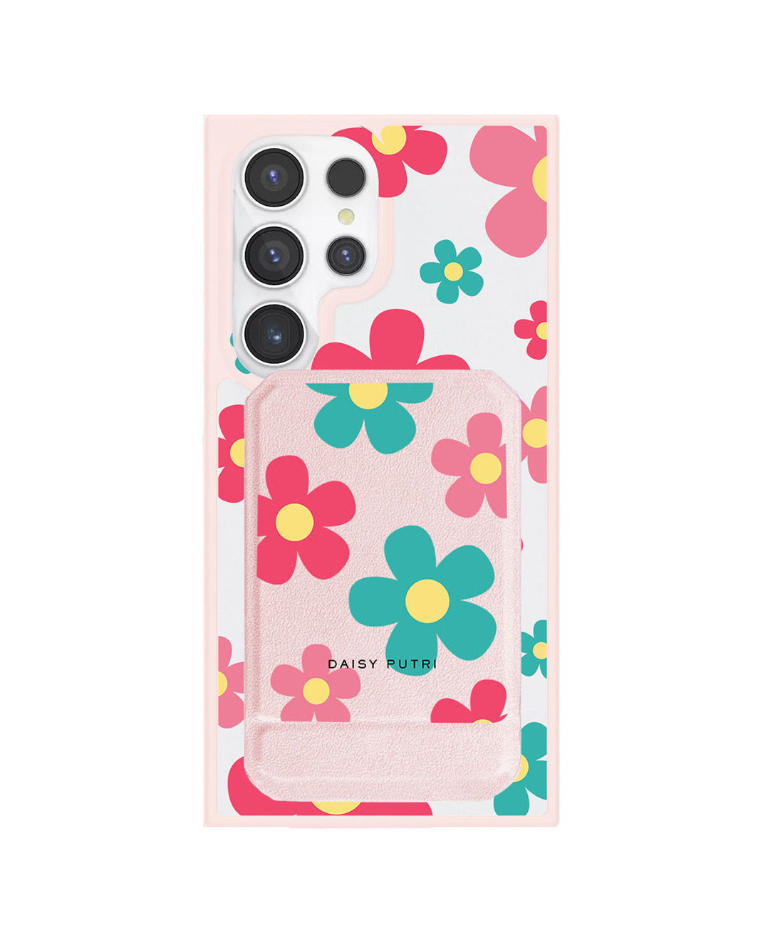 Android Magnetic Multifold Wallet - Daisy Delight 2.0