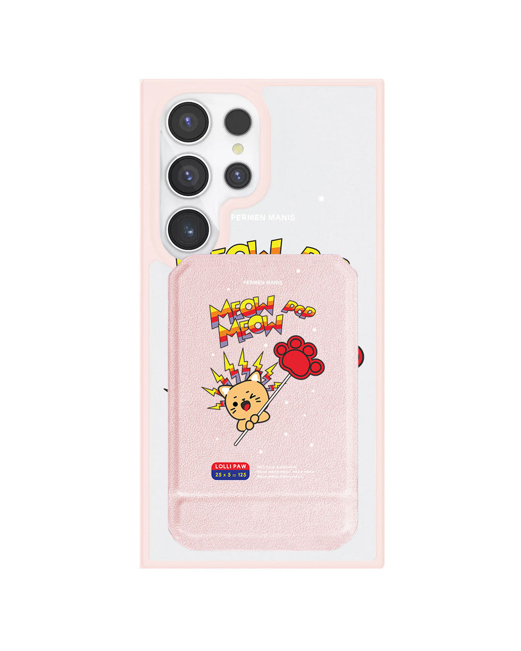 Android Magnetic Multifold Wallet - Meow Pop 2.0