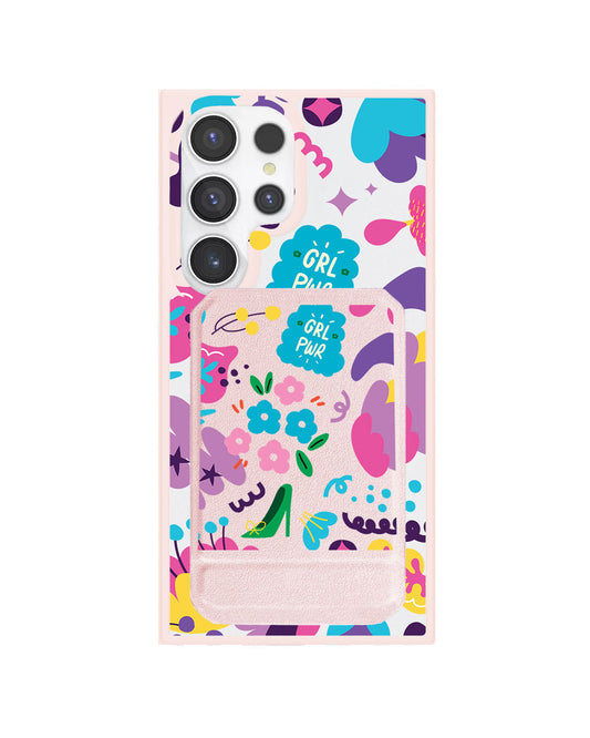 Android Magnetic Multifold Wallet - Girl Power 1.0