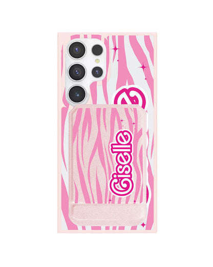 Android Magnetic Multifold Wallet - Barbie Zebra