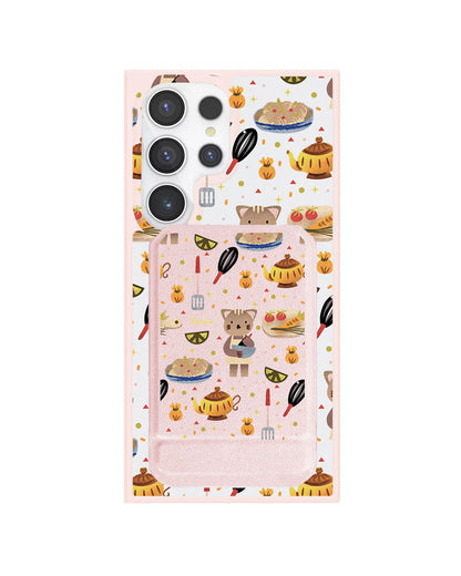 Android Magnetic Multifold Wallet - Cooking Cat