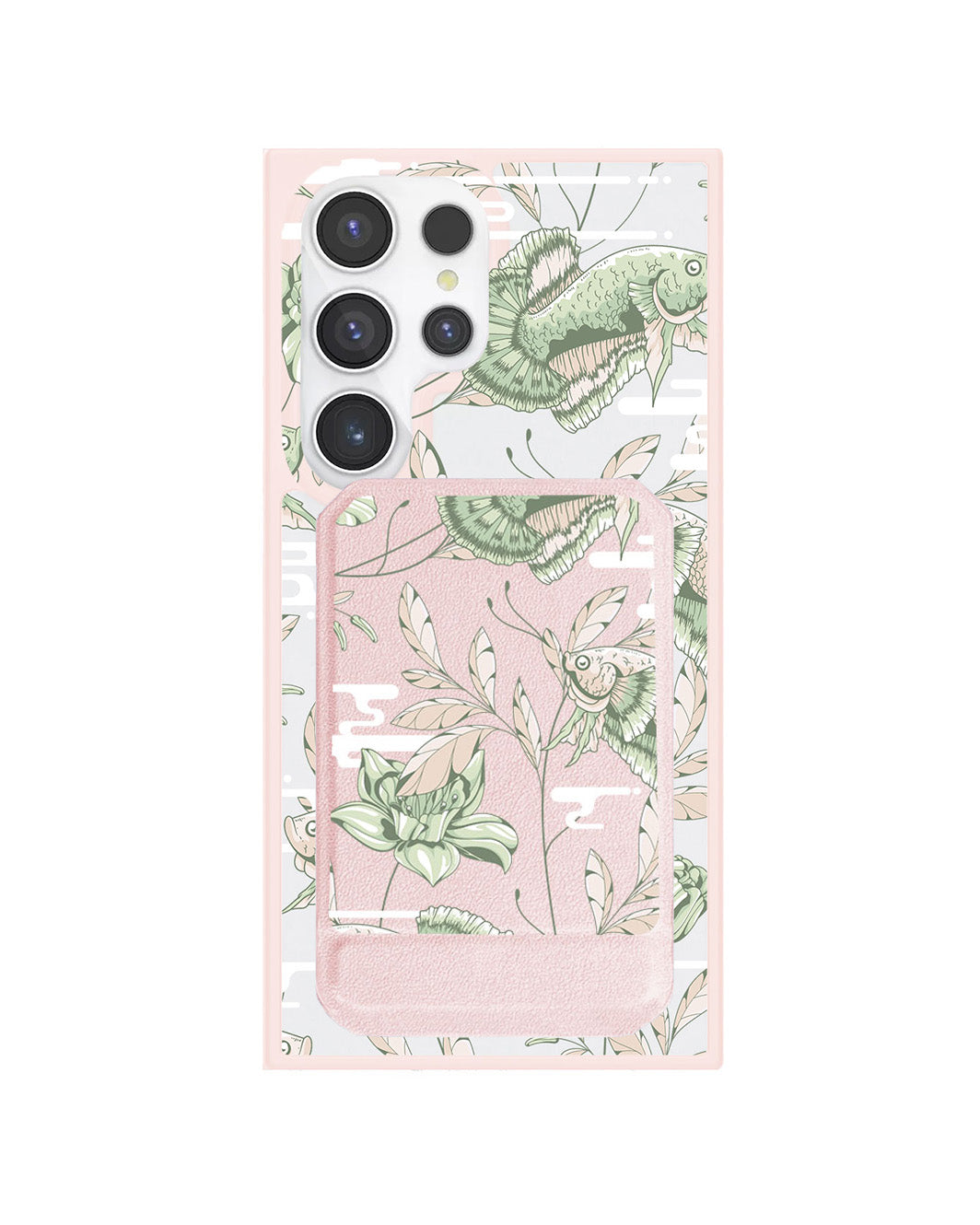 Android Magnetic Multifold Wallet - Fish & Floral 6.0