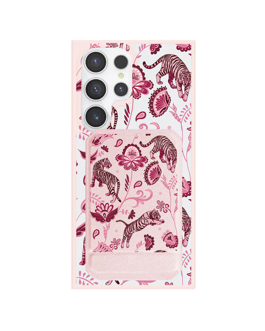 Android Magnetic Multifold Wallet - Tiger & Floral 2.0