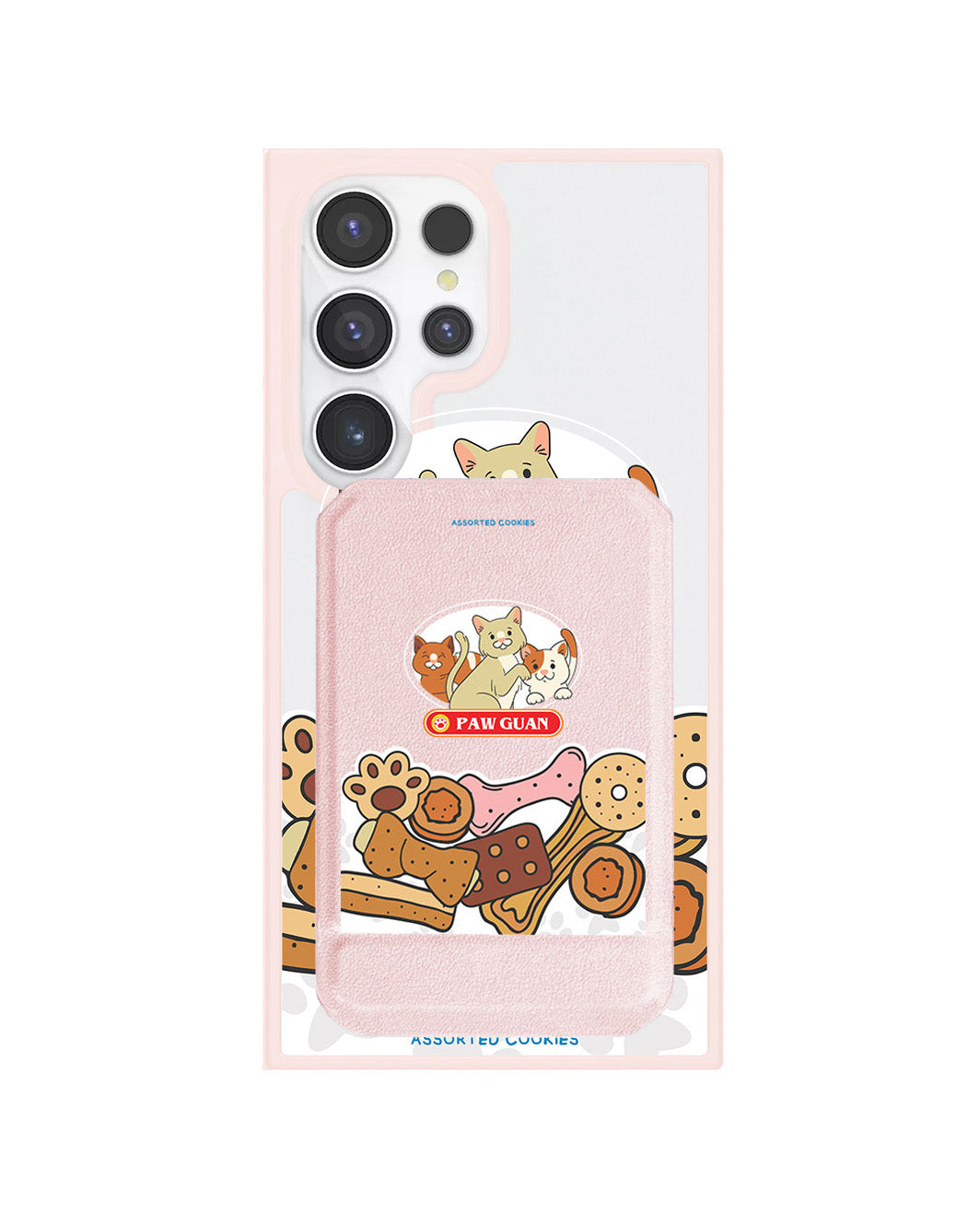 Android Magnetic Multifold Wallet - Pawguan Cat