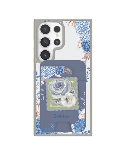 Android Magpop Wallet - Blue Florals