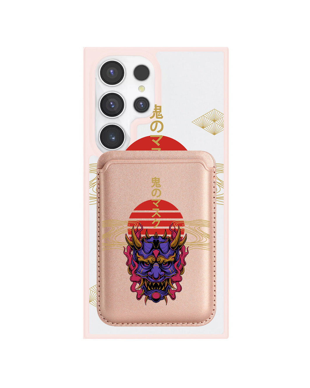 Android Magnetic Wallet Case - Oni Mask