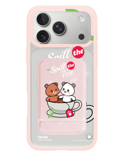 iPhone Magnetic Multifold Wallet - Spill the Tea