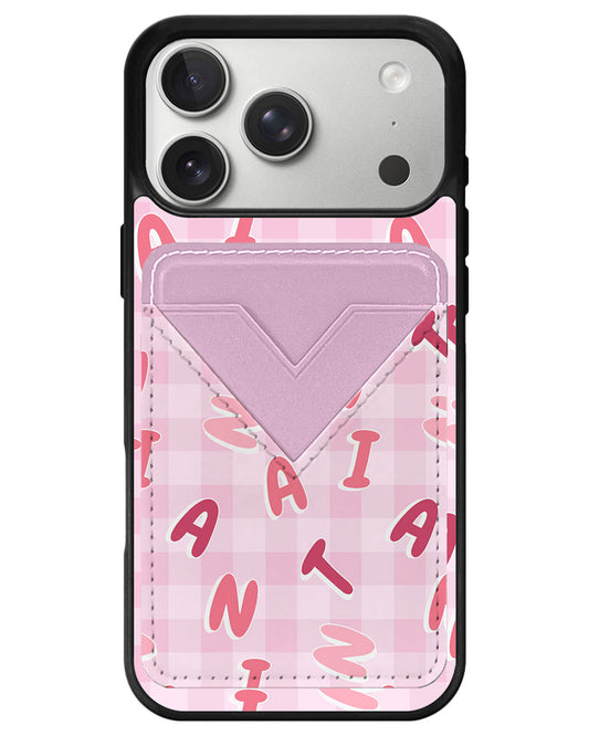 iPhone Avant Wallet Case - Checkered Monogram 1.0