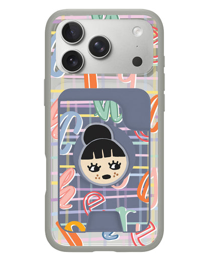 iPhone Magpop Wallet - Doodle 1.0 Monogram