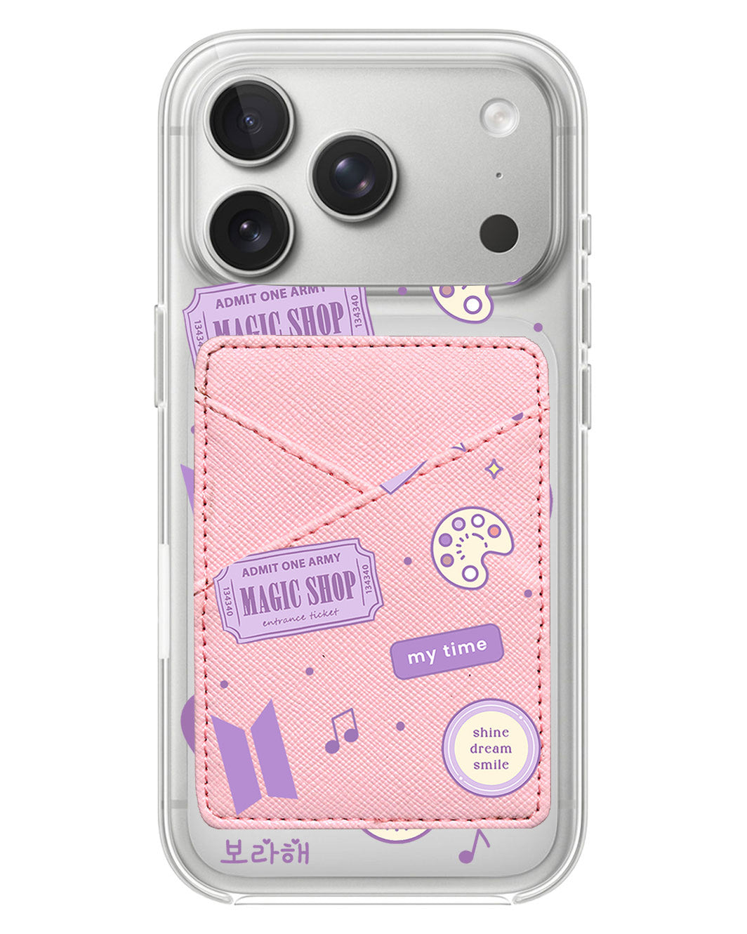 iPhone Phone Wallet Case - BTS Sticker Pack