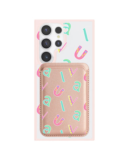 Android Magnetic Wallet Case - Playful Monogram 6.0