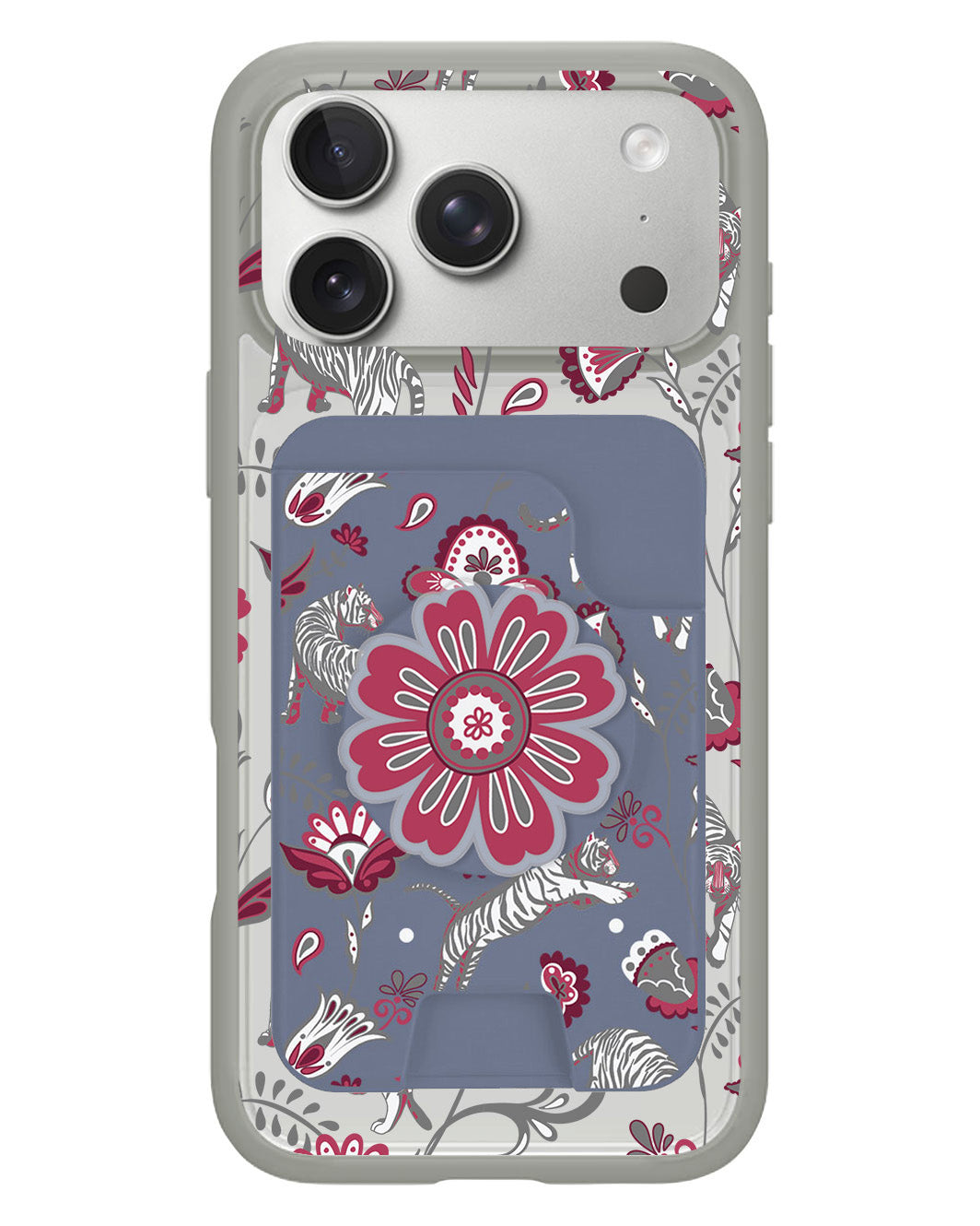 iPhone Magpop Wallet - Tiger & Floral 6.0