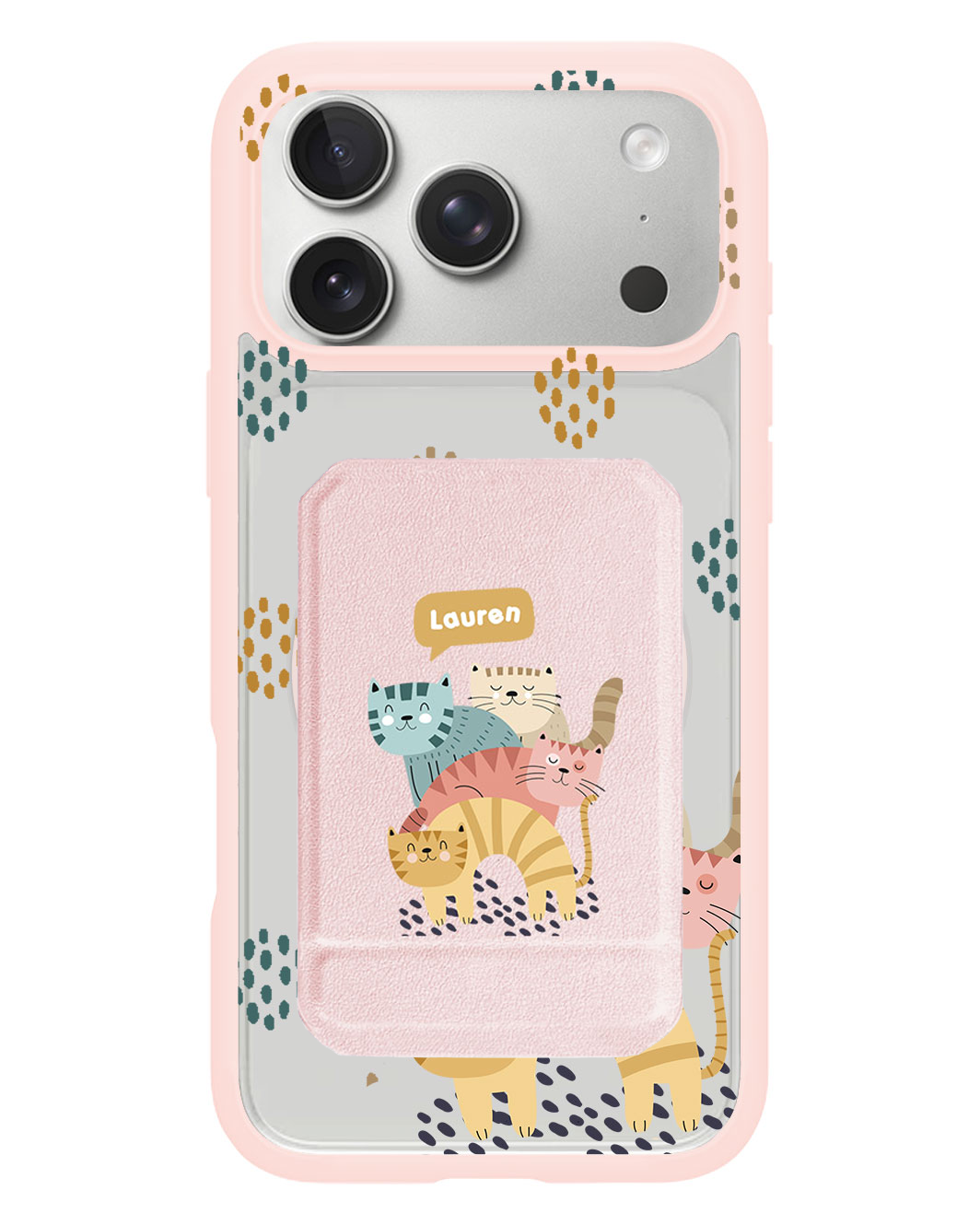 iPhone Magnetic Multifold Wallet - Rainbow Meow 2.0