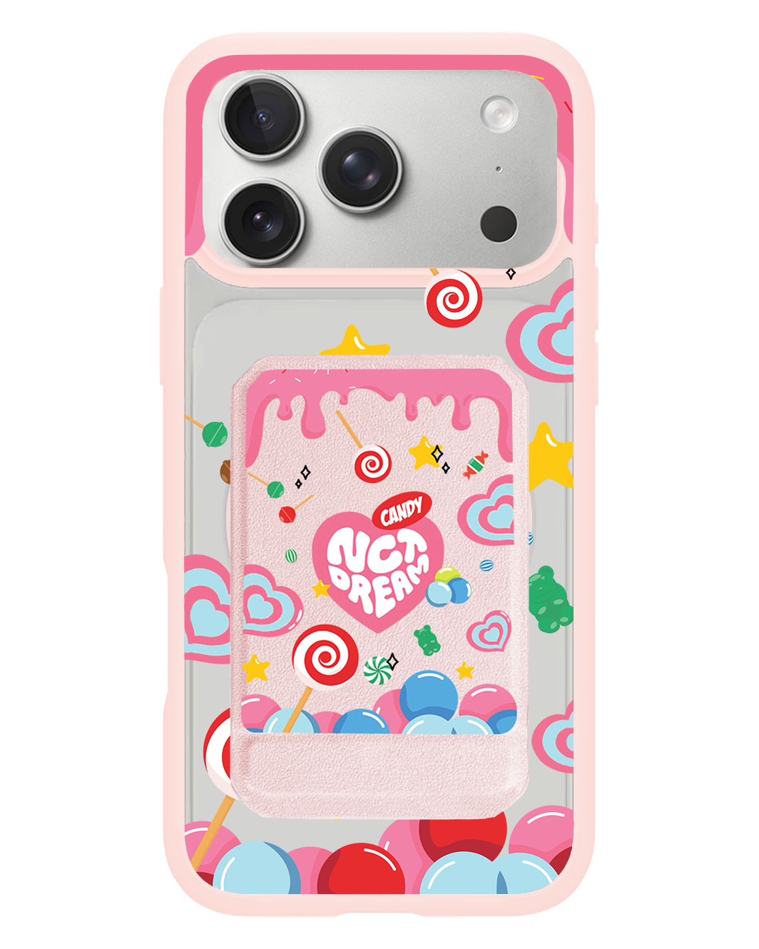 iPhone Magnetic Multifold Wallet - NCT Dream Candy PINK