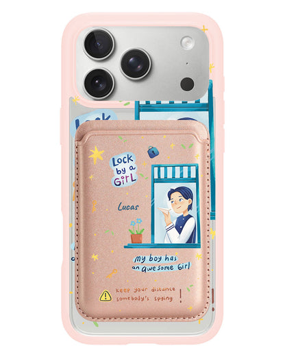 iPhone Magnetic Wallet Case - Crush Boy (Couple Case)