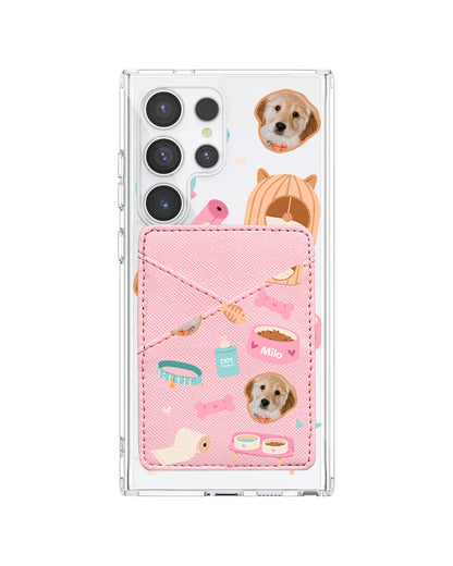 Android Phone Wallet Case - Pet Grid Puppy Life