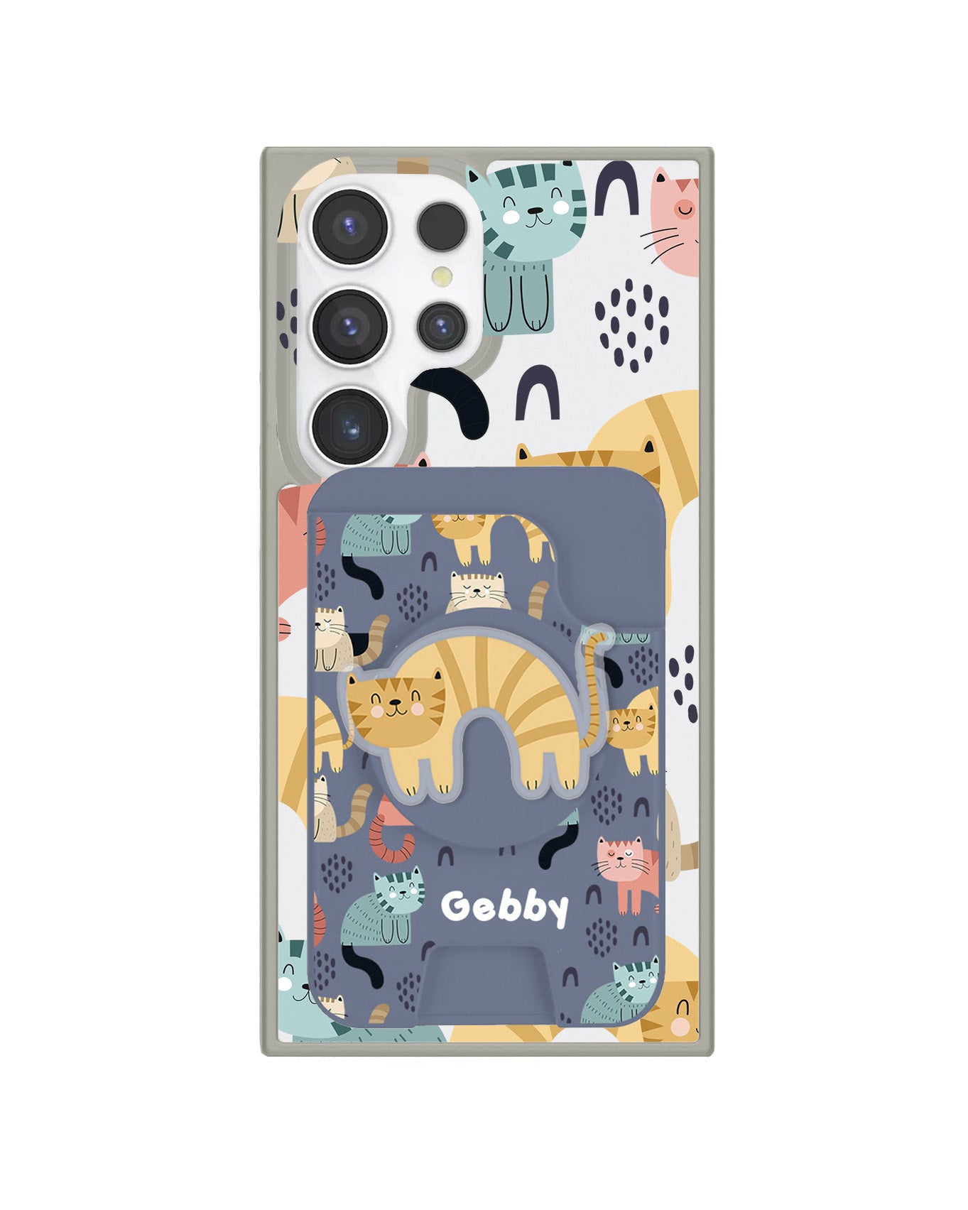 Android Magpop Wallet - Rainbow Meow