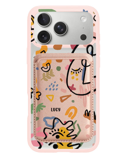 iPhone Magnetic Wallet Case - Abstract 5.0