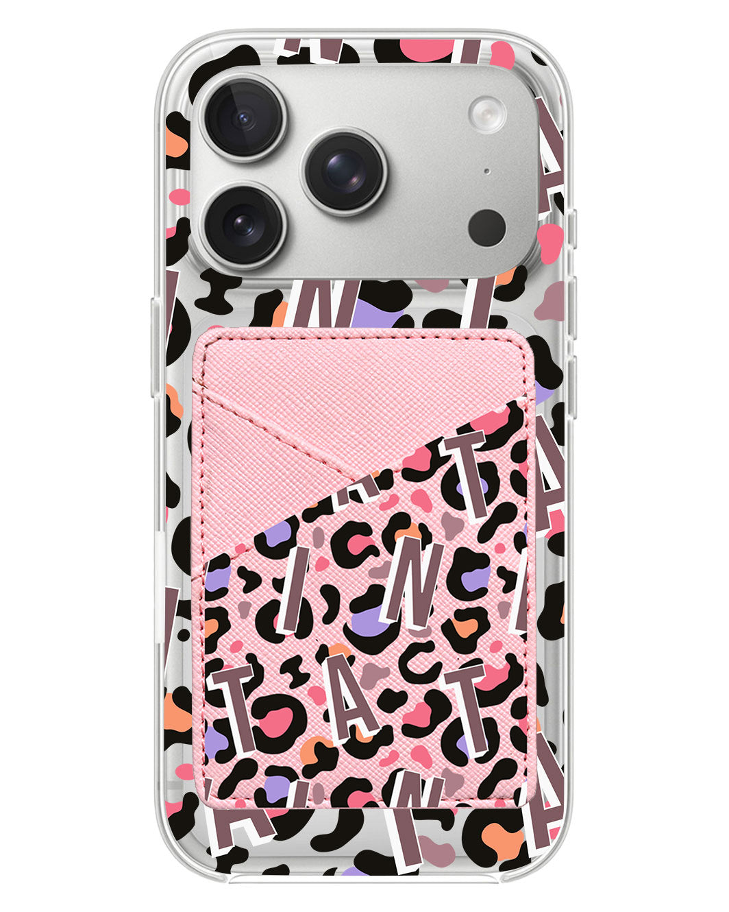 iPhone Phone Wallet Case - Leopard Monogram 5.0