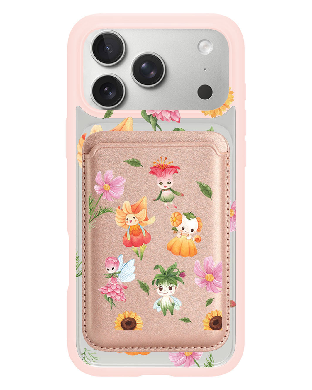iPhone Magnetic Wallet Case - Magical Garden