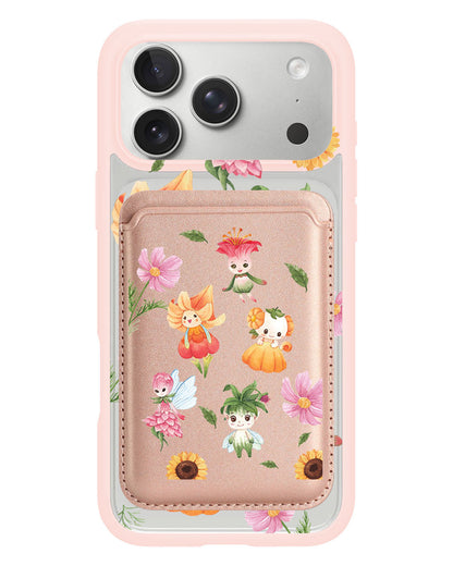 iPhone Magnetic Wallet Case - Magical Garden