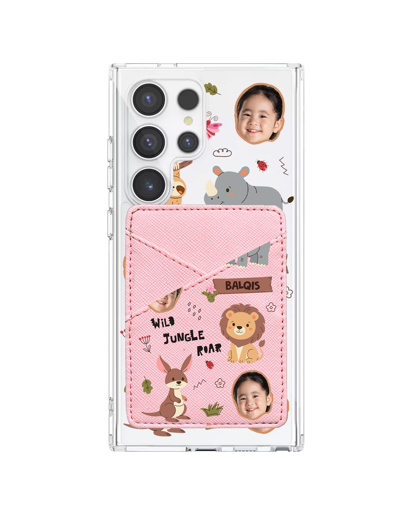 Android Phone Wallet Case - Face Grid Safari 3.0