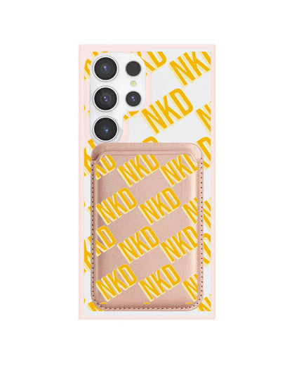 Android Magnetic Wallet Case - Diagonal Initial Monogram 1.0