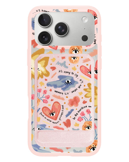iPhone Magnetic Multifold Wallet - Abstract Lovers