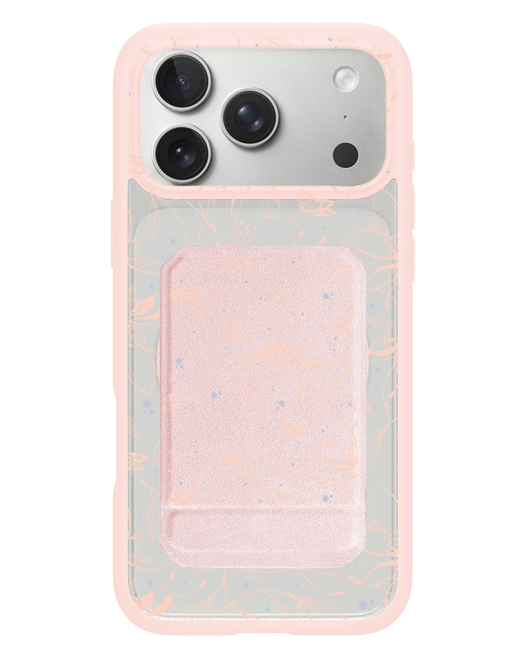 iPhone Magnetic Multifold Wallet - Sketchy Flower & Butterfly 1.0