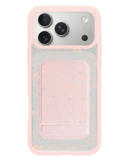 iPhone Magnetic Multifold Wallet - Sketchy Flower & Butterfly 1.0