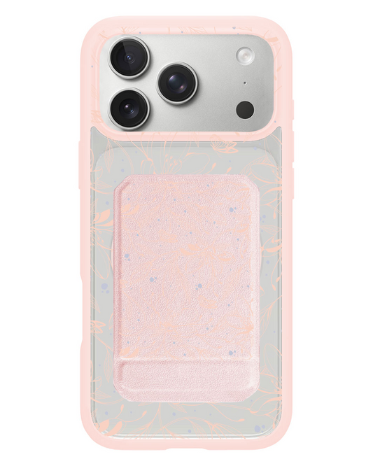 iPhone Magnetic Multifold Wallet - Sketchy Flower & Butterfly 1.0
