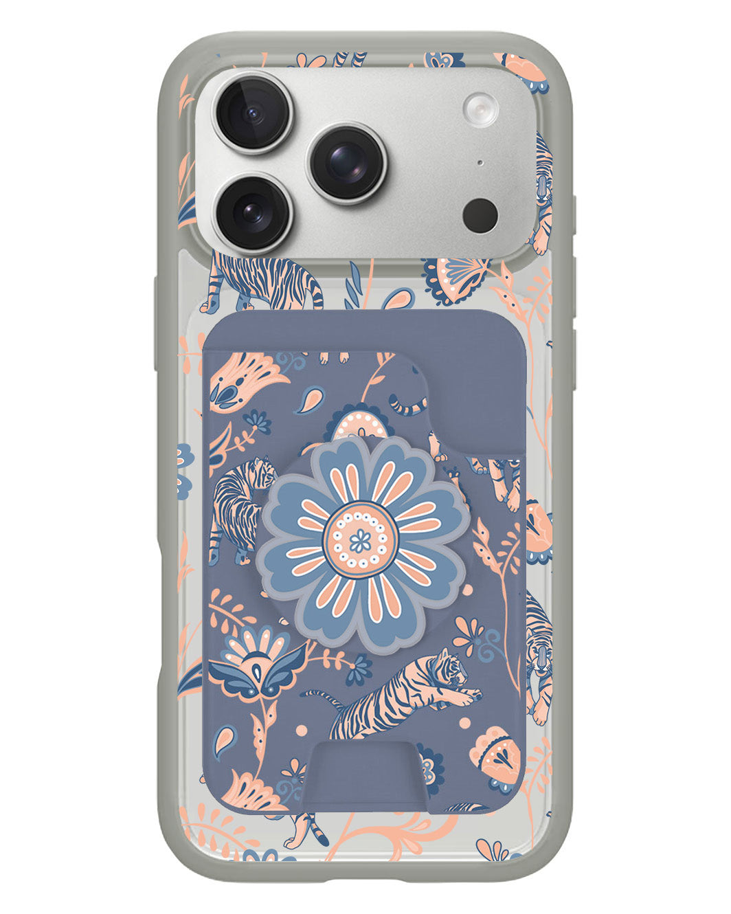 iPhone Magpop Wallet - Tiger & Floral 5.0