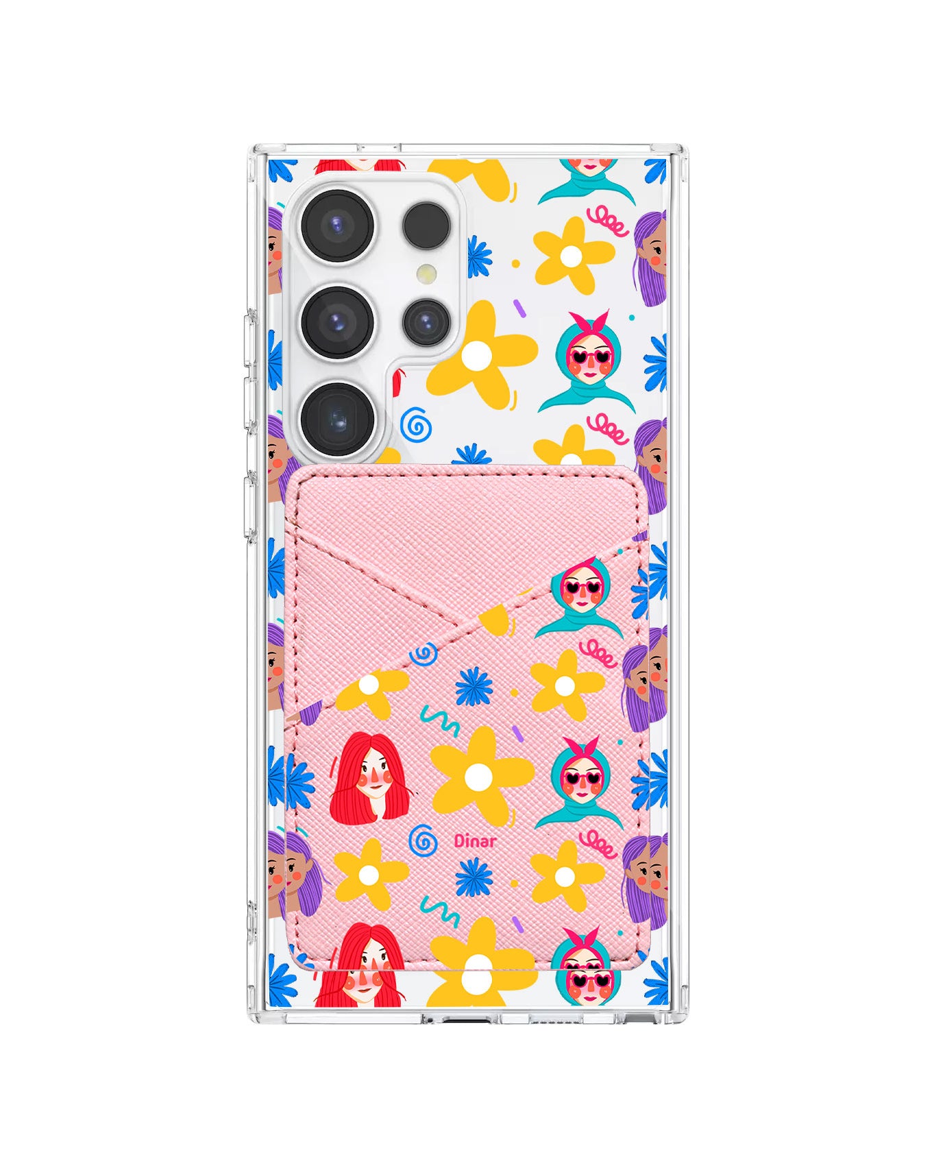 Android Phone Wallet Case - Daisy Faces