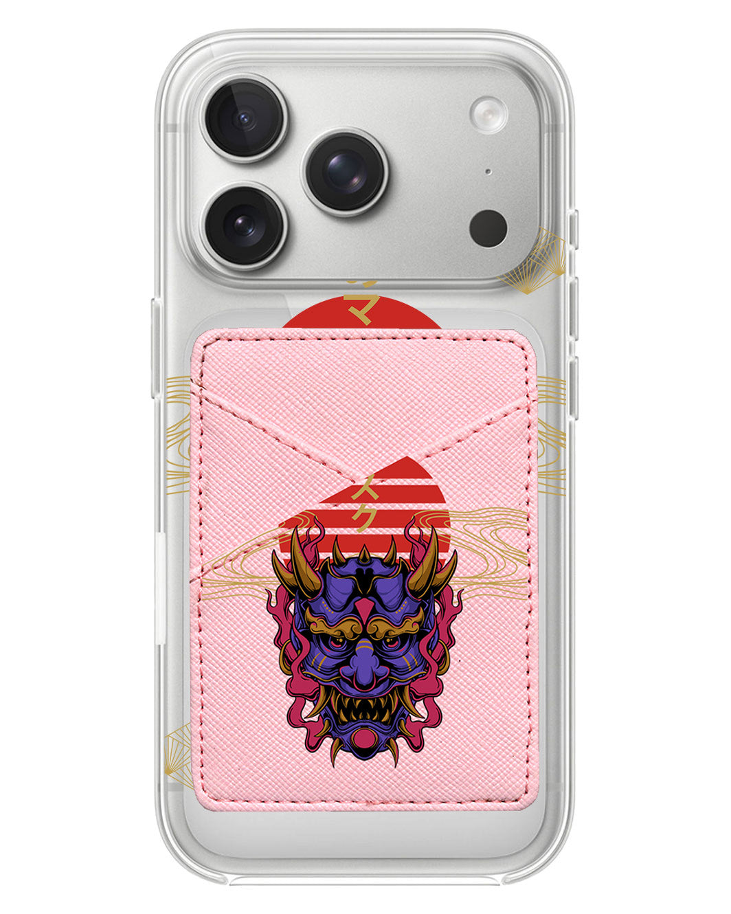iPhone Phone Wallet Case - Oni Mask
