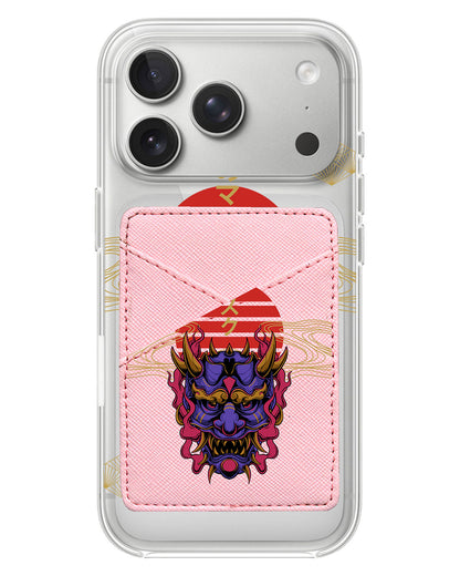 iPhone Phone Wallet Case - Oni Mask