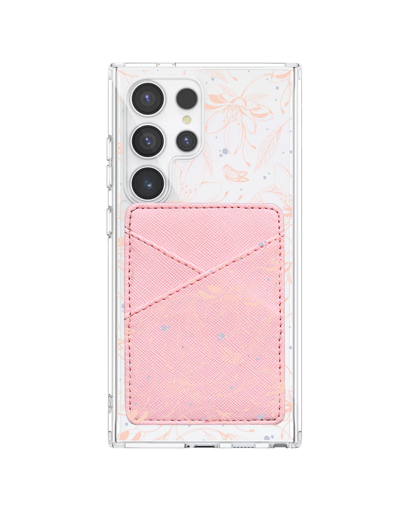 Android Phone Wallet Case - Sketchy Flower & Butterfly 1.0