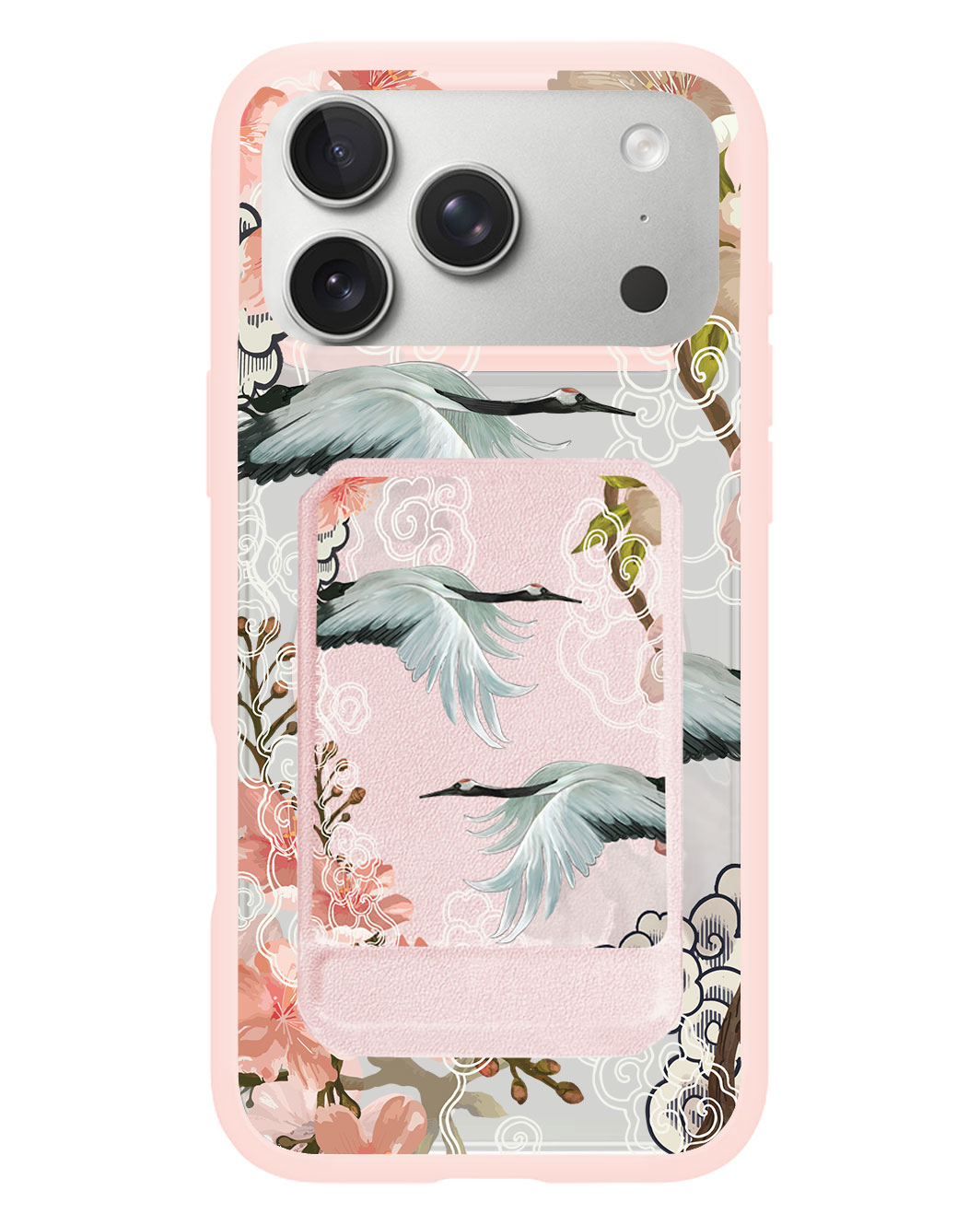 iPhone Magnetic Multifold Wallet - Oil Painting Birds