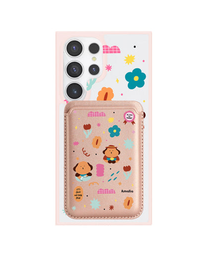 Android Magnetic Wallet Case - Selflove Garden