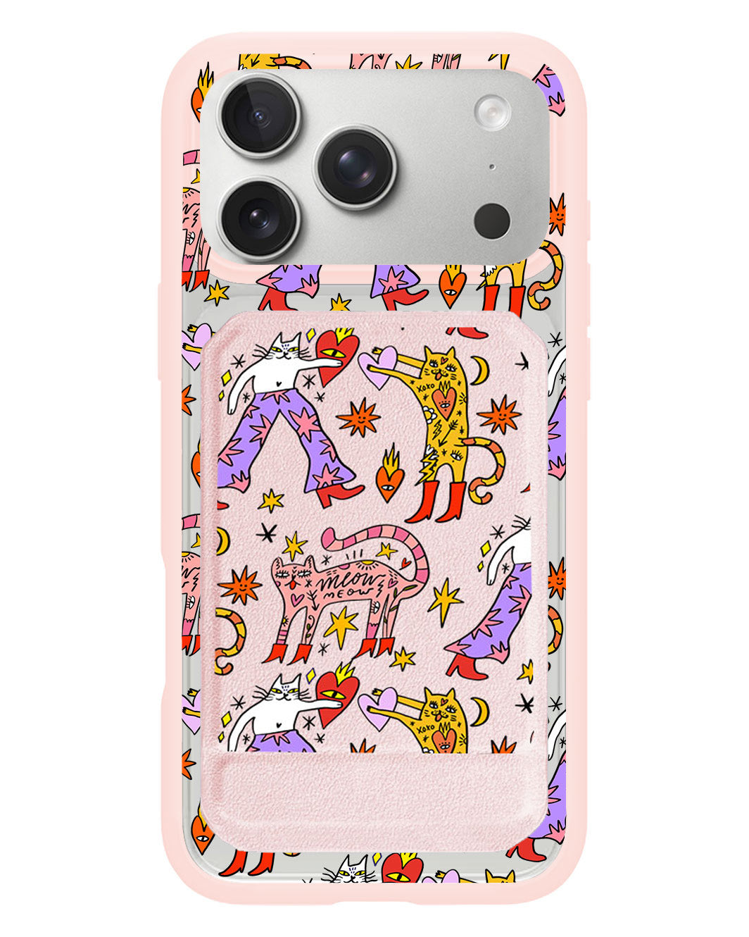 iPhone Magnetic Multifold Wallet - Meow